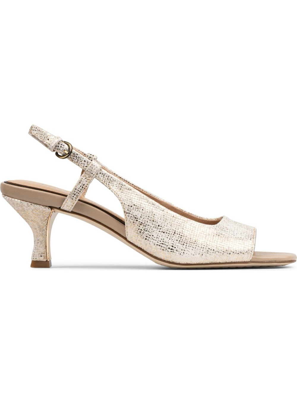 Donald Pliner Grinn Peep Toe Slingback Leather Sandal - Picture 4 of 10